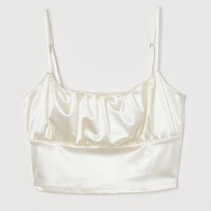 Cream draped top - H&M (Divided section)